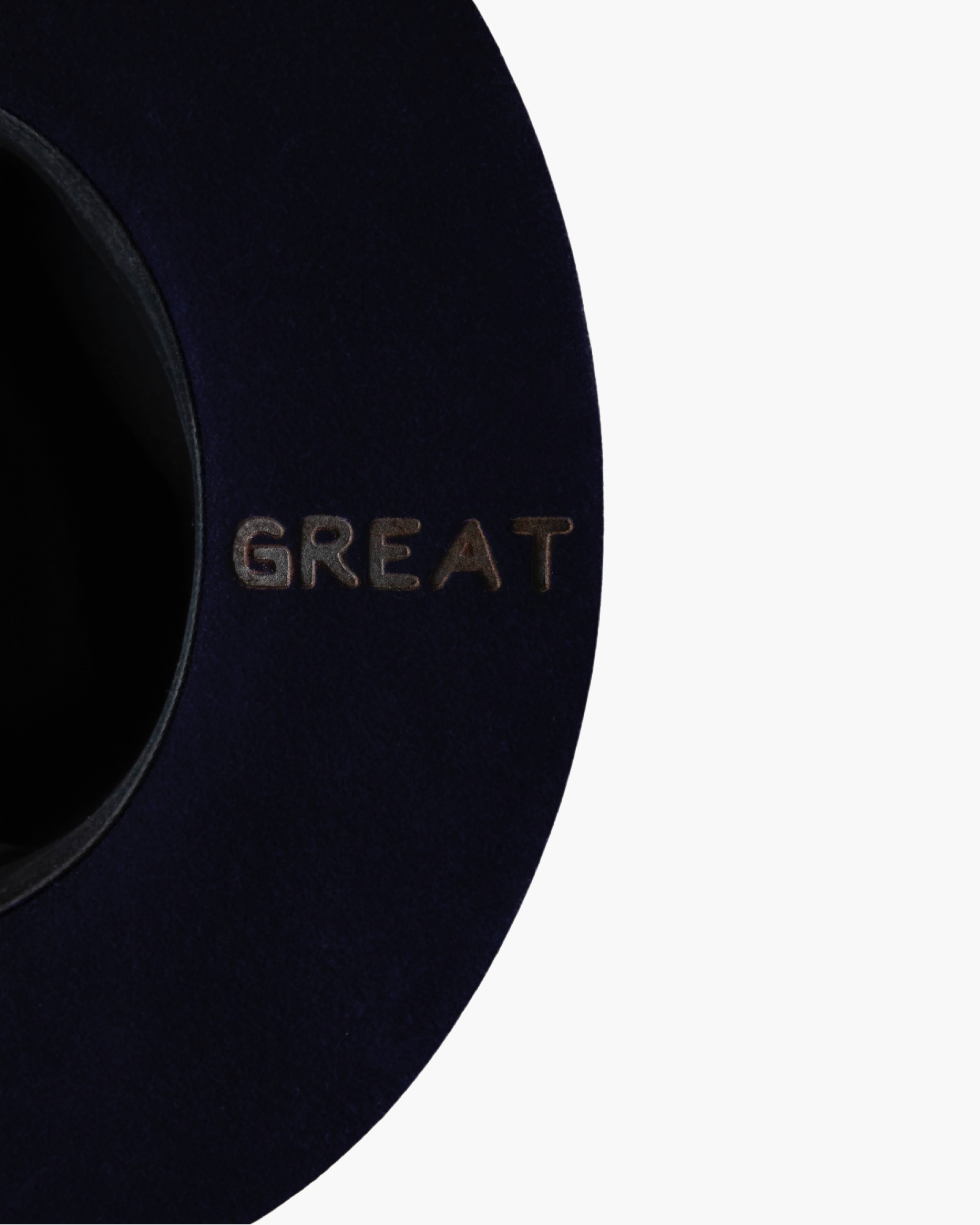Wide Brim Rancher Hat - Midnight Blue