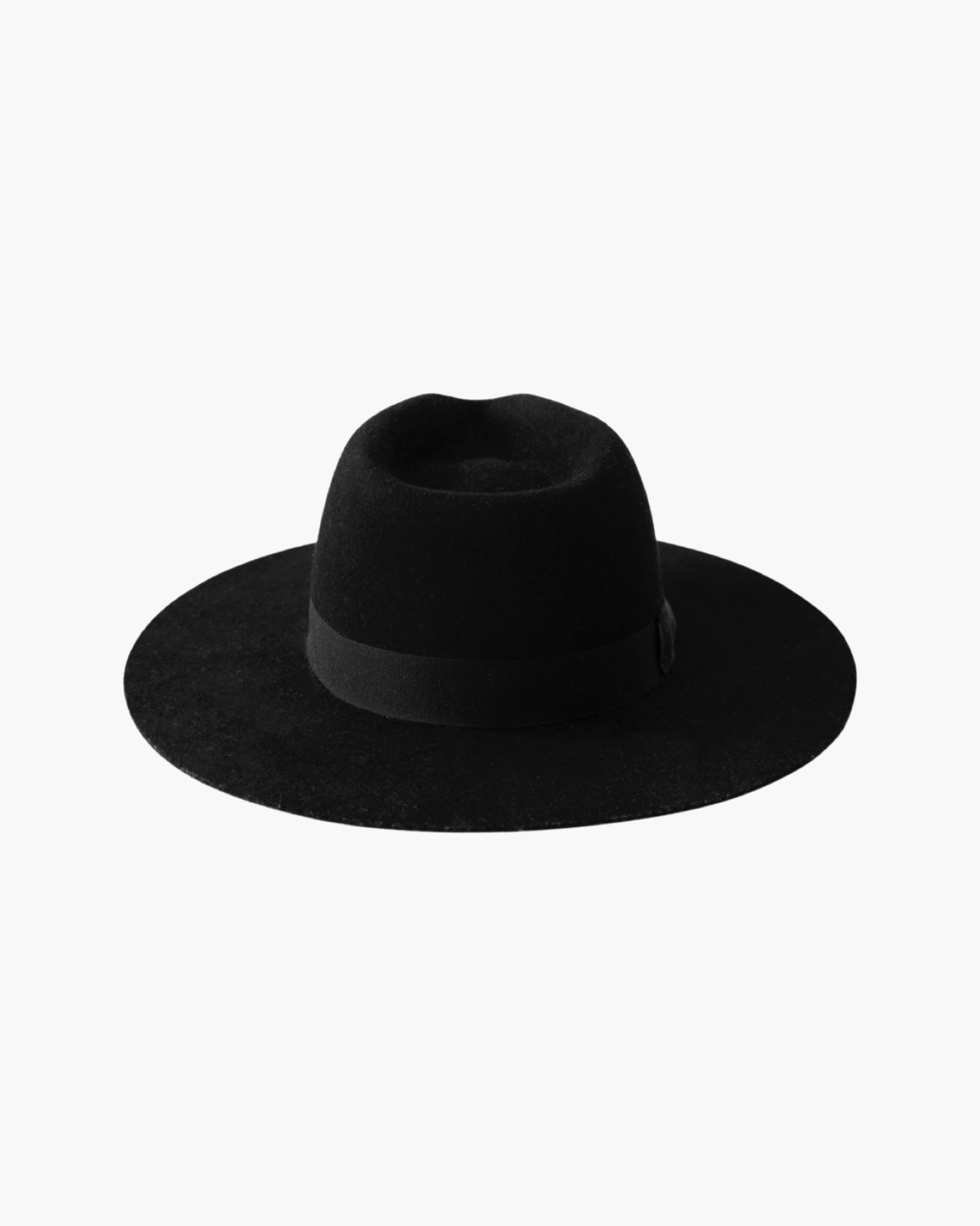 Wide Brim Rancher Hat - Soot Black