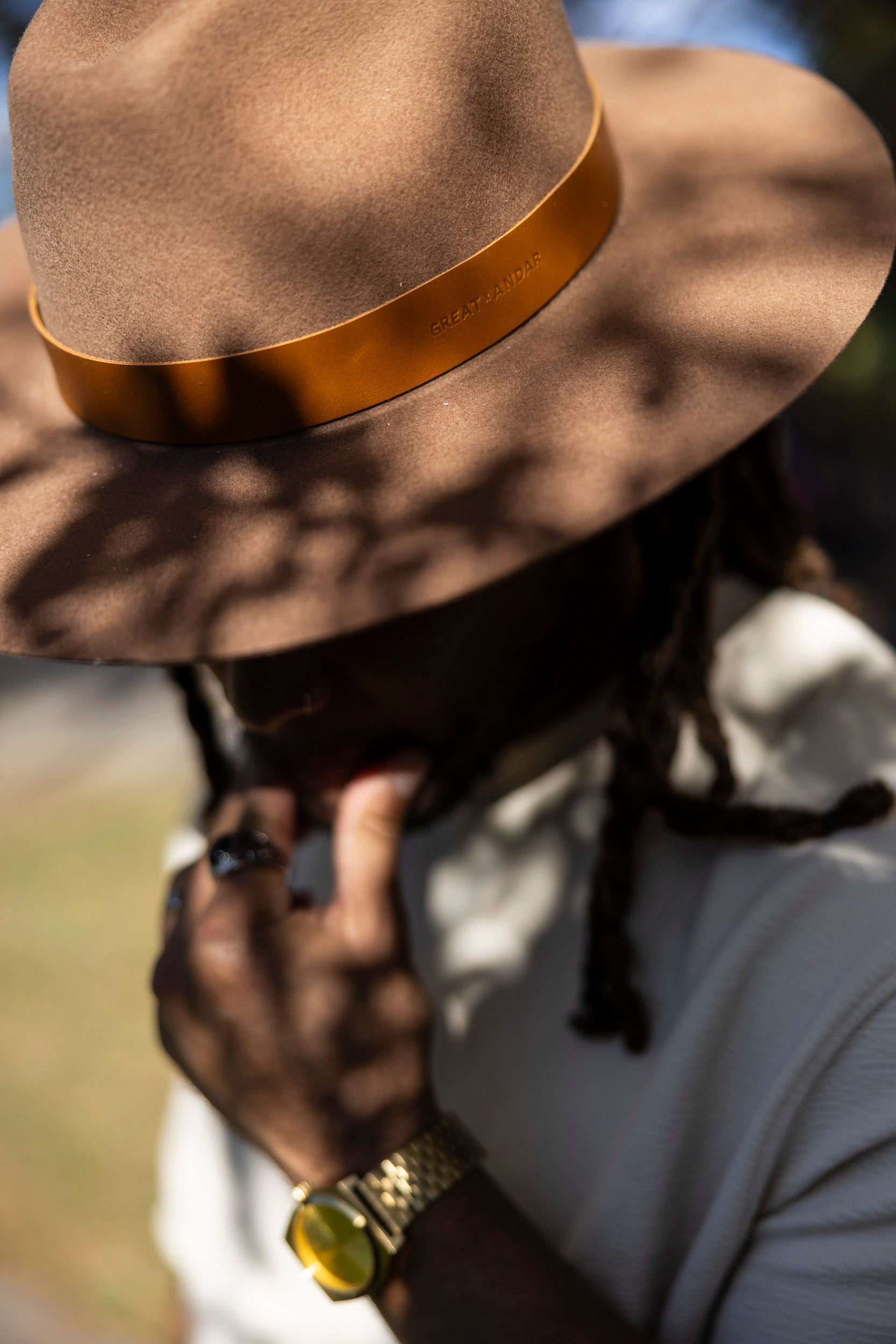 GREAT x Andar Leather Hat Band Accessory