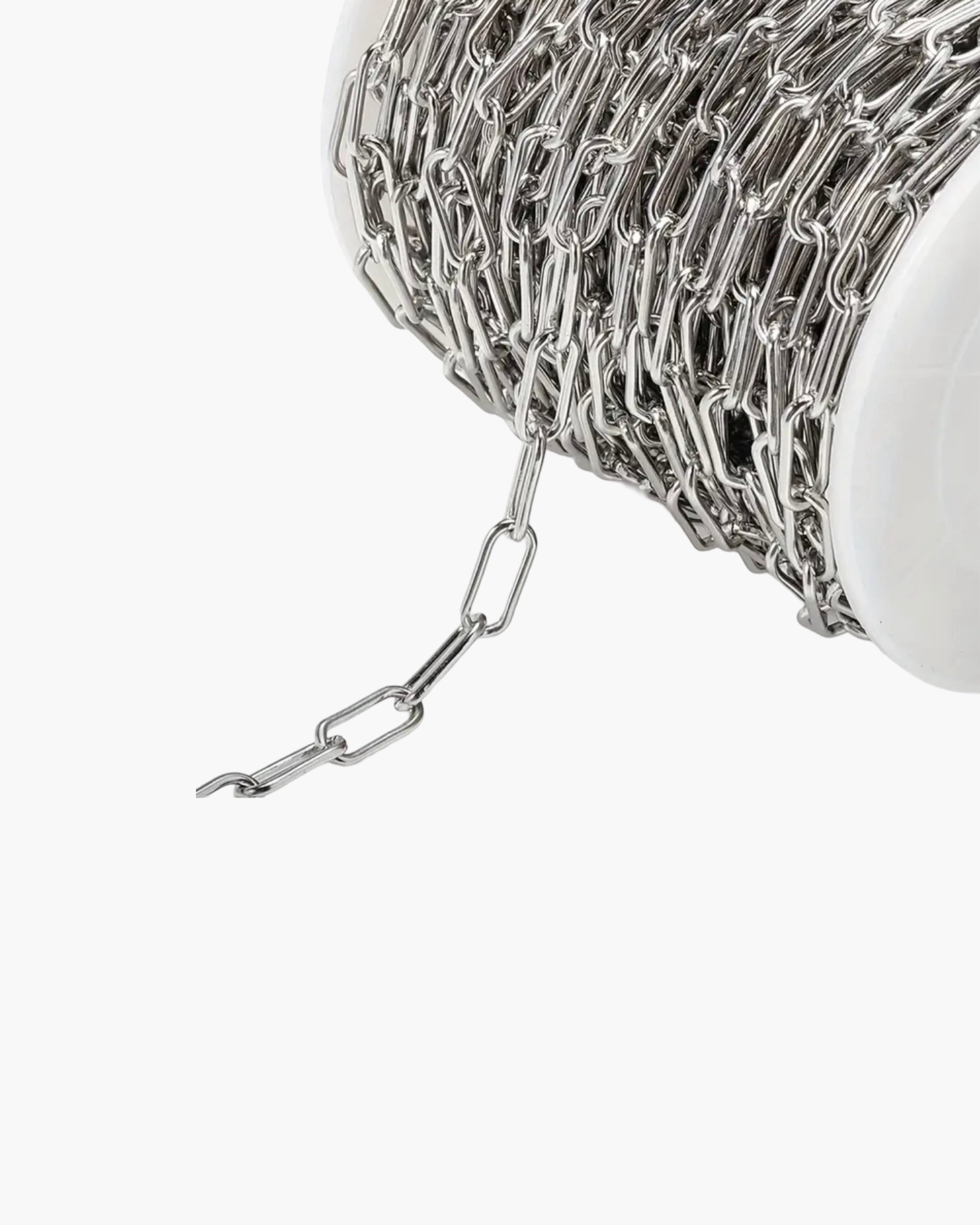 Silver Link Chain Hat Accessory