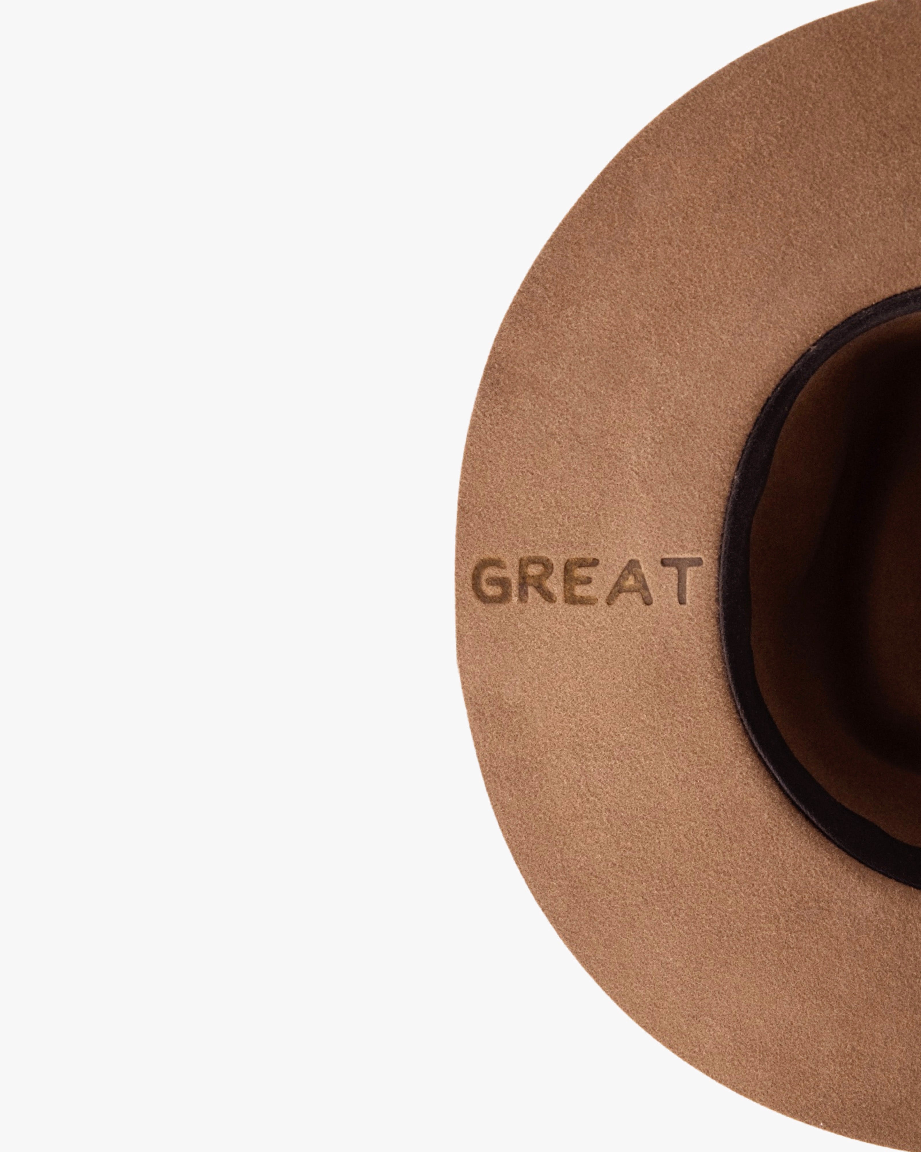 Wide Brim Rancher Hat - Russet