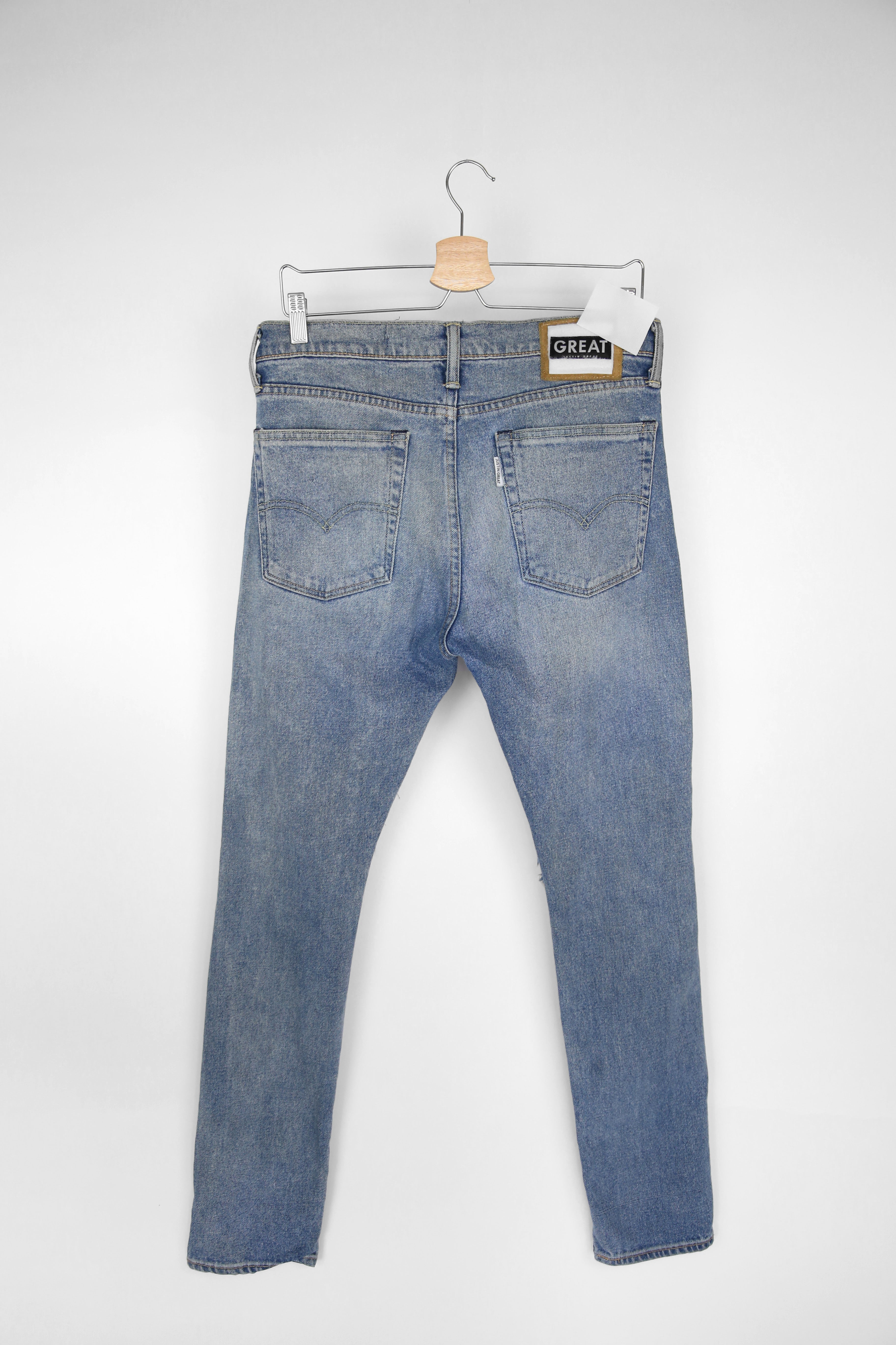 Oversized Plaid Patch Jean